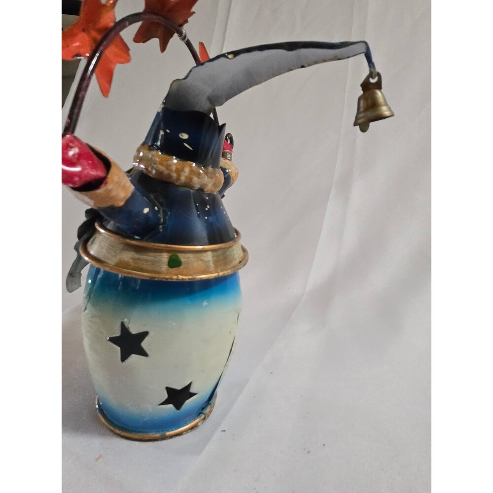 Metal Santa Stars Cardinal Christmas Tea light Decoration 9" - Picture 4 of 4